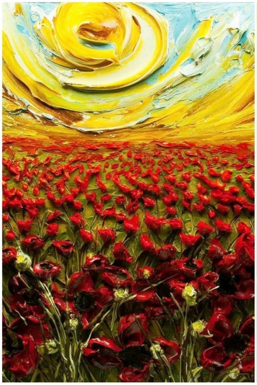 Маковое поле - оригинал