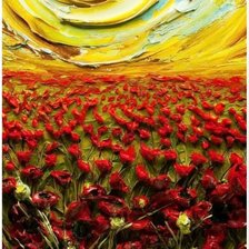 Схема вышивки «Маковое поле»