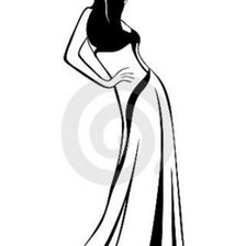 Схема вышивки «силуэт»