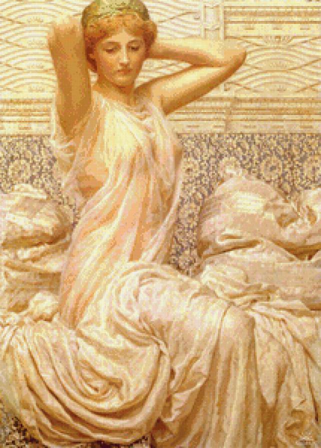 пробуждение - девушка, картина - предпросмотр