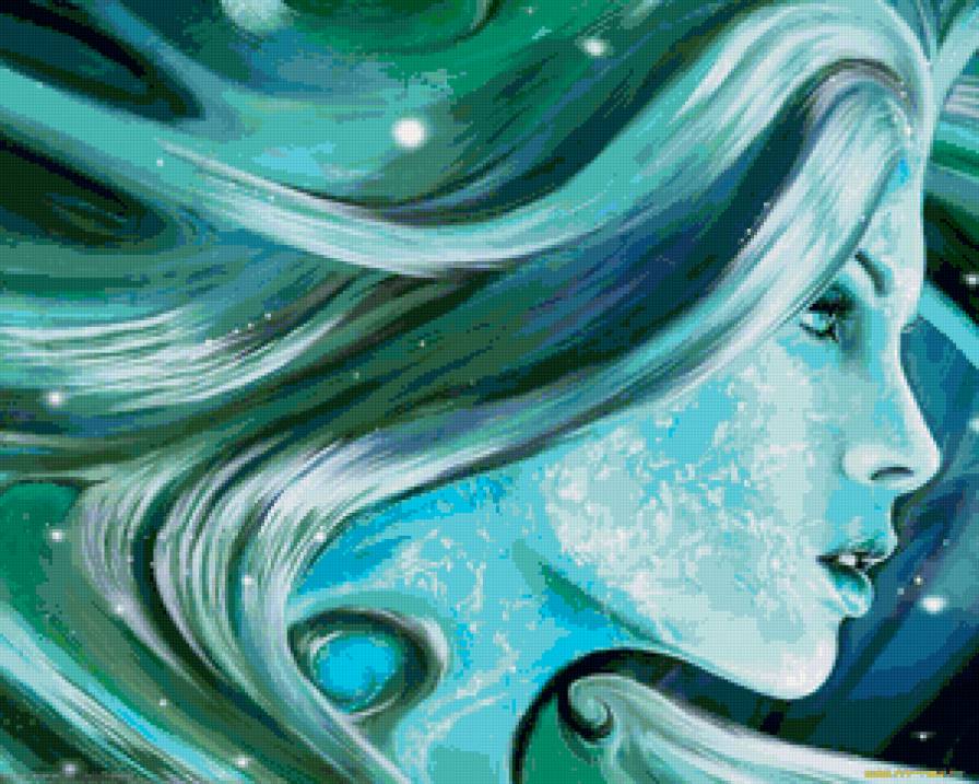 Зимушка - портрет, фэнтези - предпросмотр