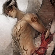 Схема вышивки «Джин в демонической  форме»