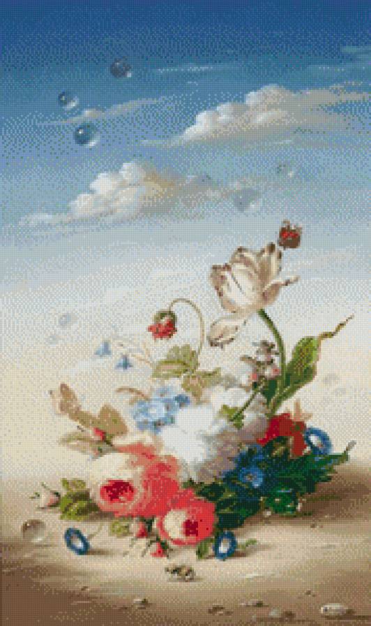 фантазия - цветы, букет - предпросмотр