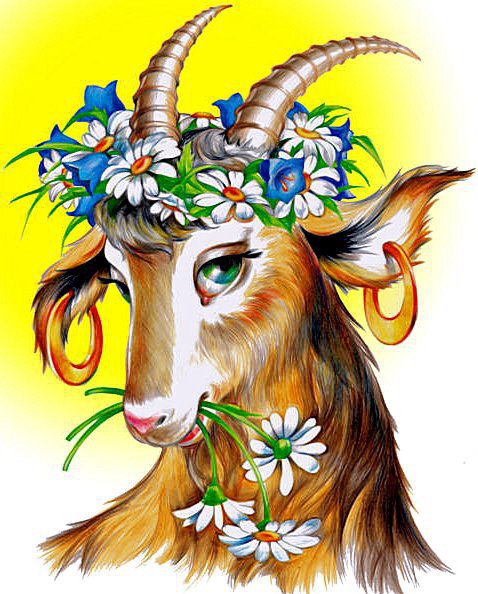 Козочка - бисер - оригинал