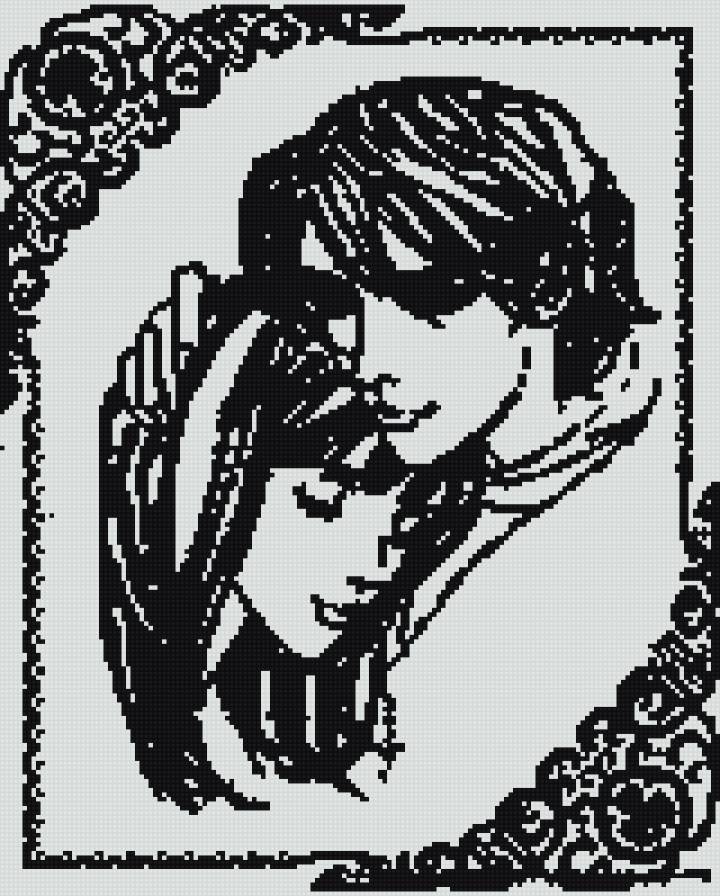 парочка черно-белая - парочка, монохром - предпросмотр