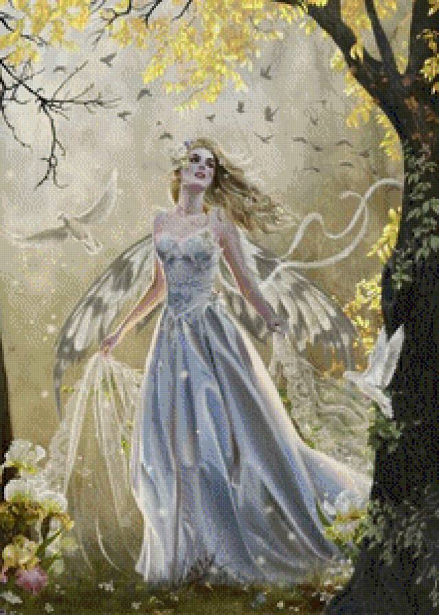 Бледное золото (феи Нене Томас) - фея, девушка, осень - предпросмотр