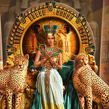 Оригинал схемы вышивки «Египетская царица» (№789768)
