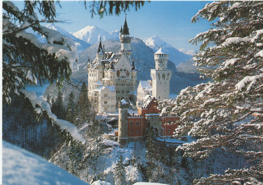 Зимний Нойшванштайн - оригинал