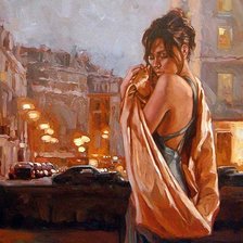 Схема вышивки «Девушка 4»