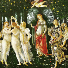 Схема вышивки «Весна. Ботичелли»