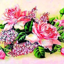 Схема вышивки «розы-2»