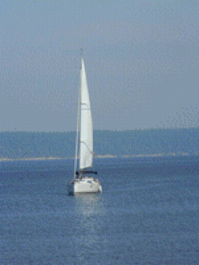 Яхта - кама, яхта, река - предпросмотр