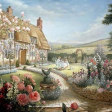 Схема вышивки «cottage inglese»