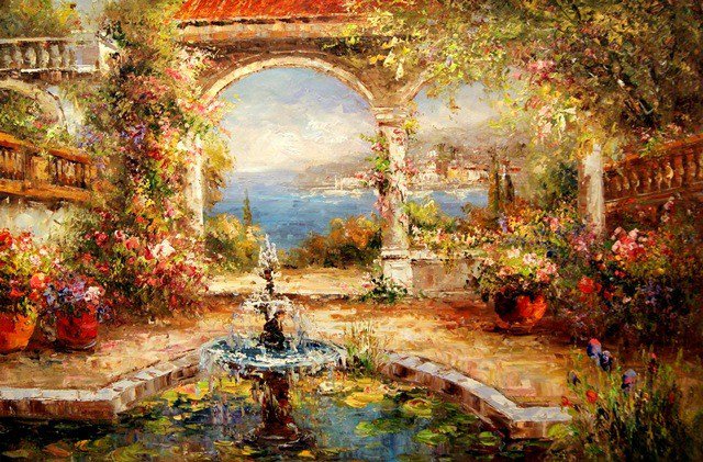 Сад - картина - оригинал