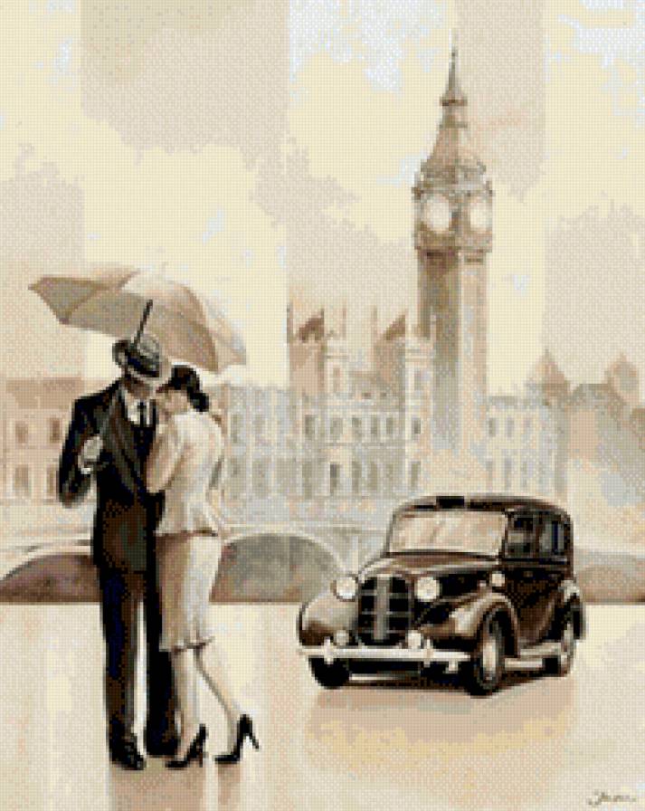 Пара - города, картина, любовь, пара - предпросмотр