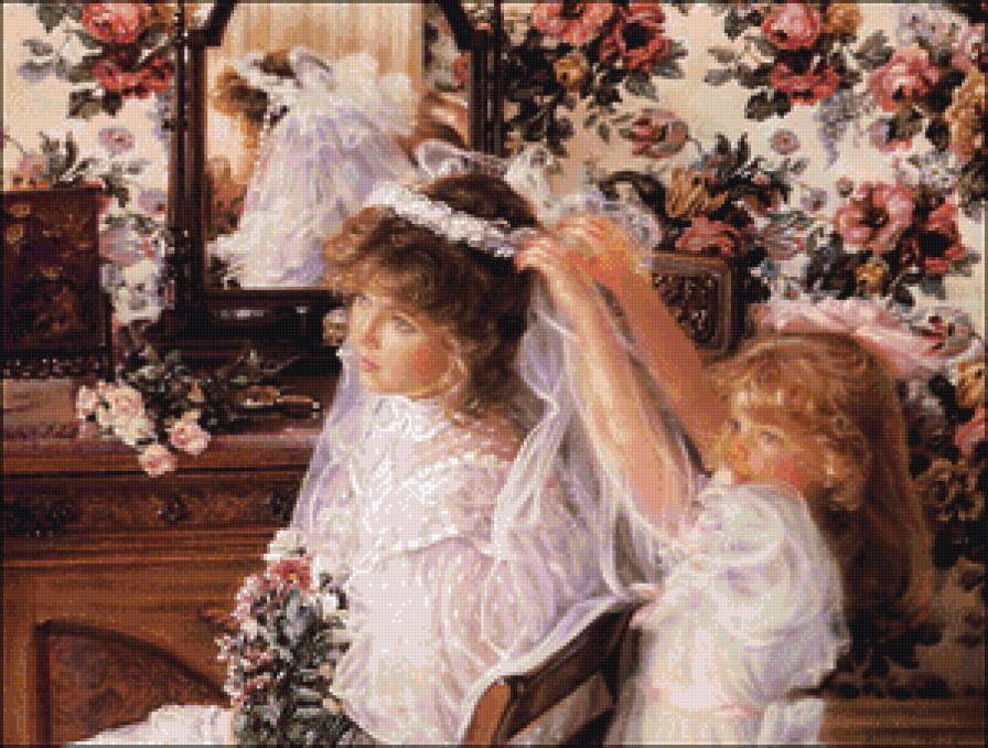 перед венчанием - девушка, свадьба, невеста - предпросмотр