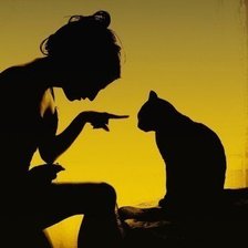 Схема вышивки «Серьезный разговор»