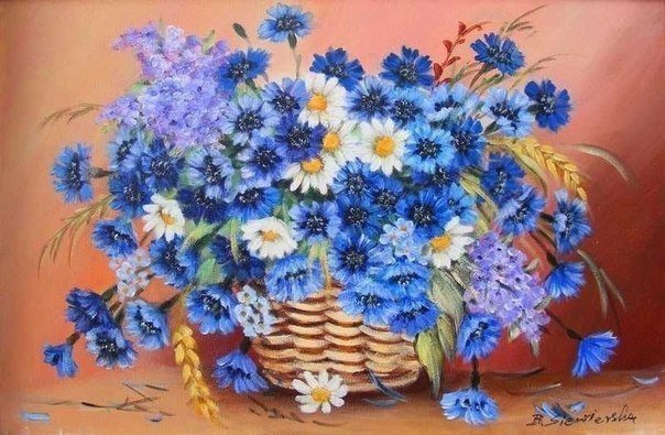 №791933 - цветы, васильки - оригинал