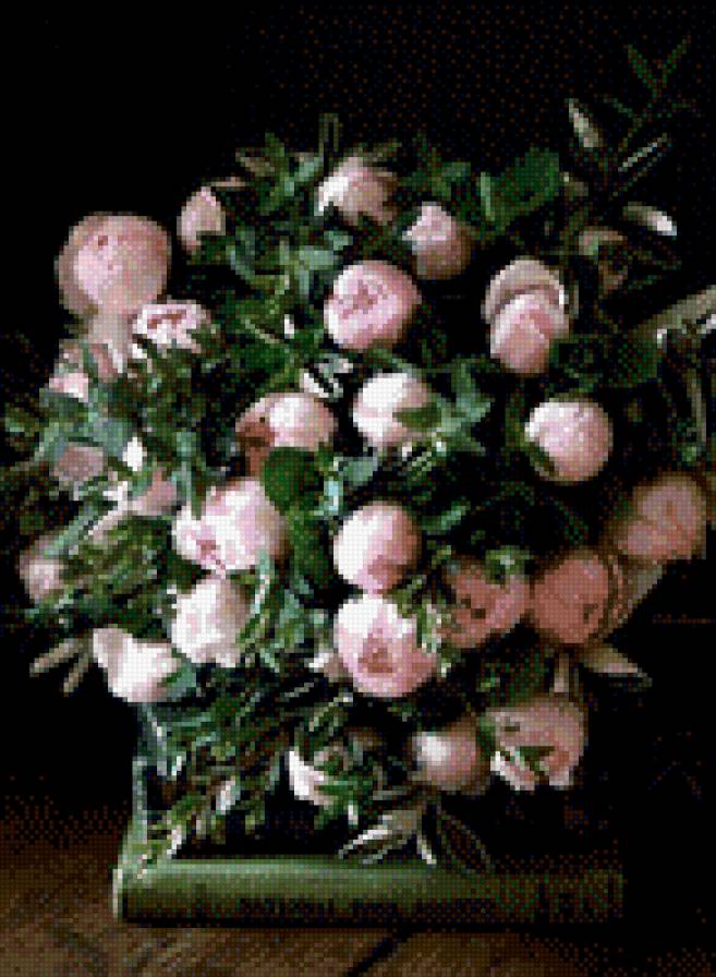 №792080 - натюрморт, пионы, цветы - предпросмотр