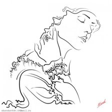 Схема вышивки «Девушка»