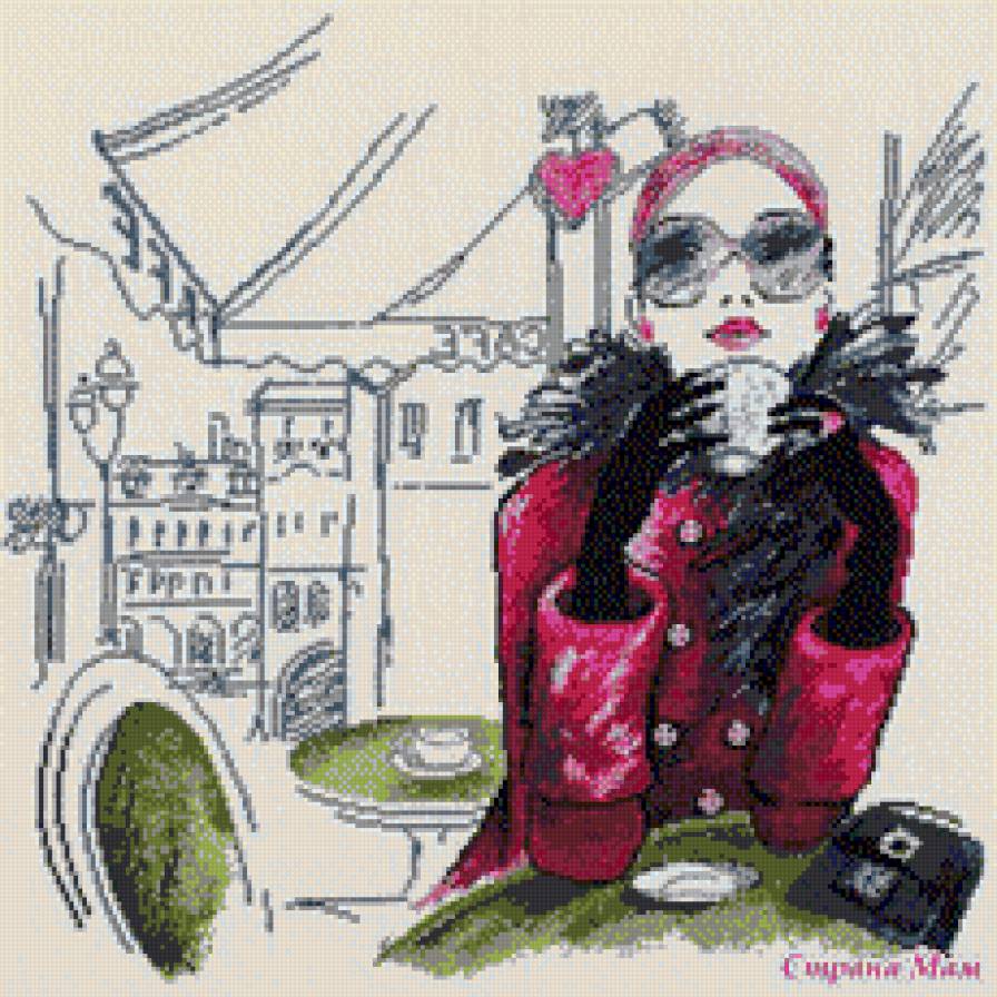 Парижанка - девушка, париж, города - предпросмотр