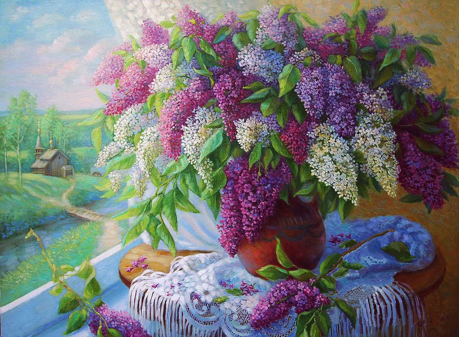 Сиреневая весна - сирень, цветы - оригинал