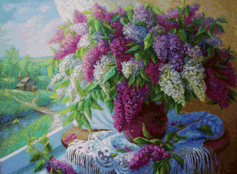 Сиреневая весна - сирень, цветы - предпросмотр