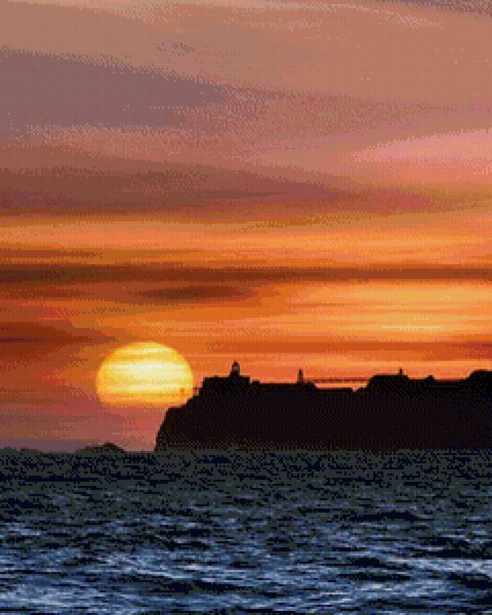 восход - природа море - предпросмотр