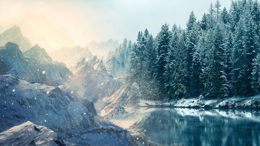 Winter - пейзаж, природа - оригинал