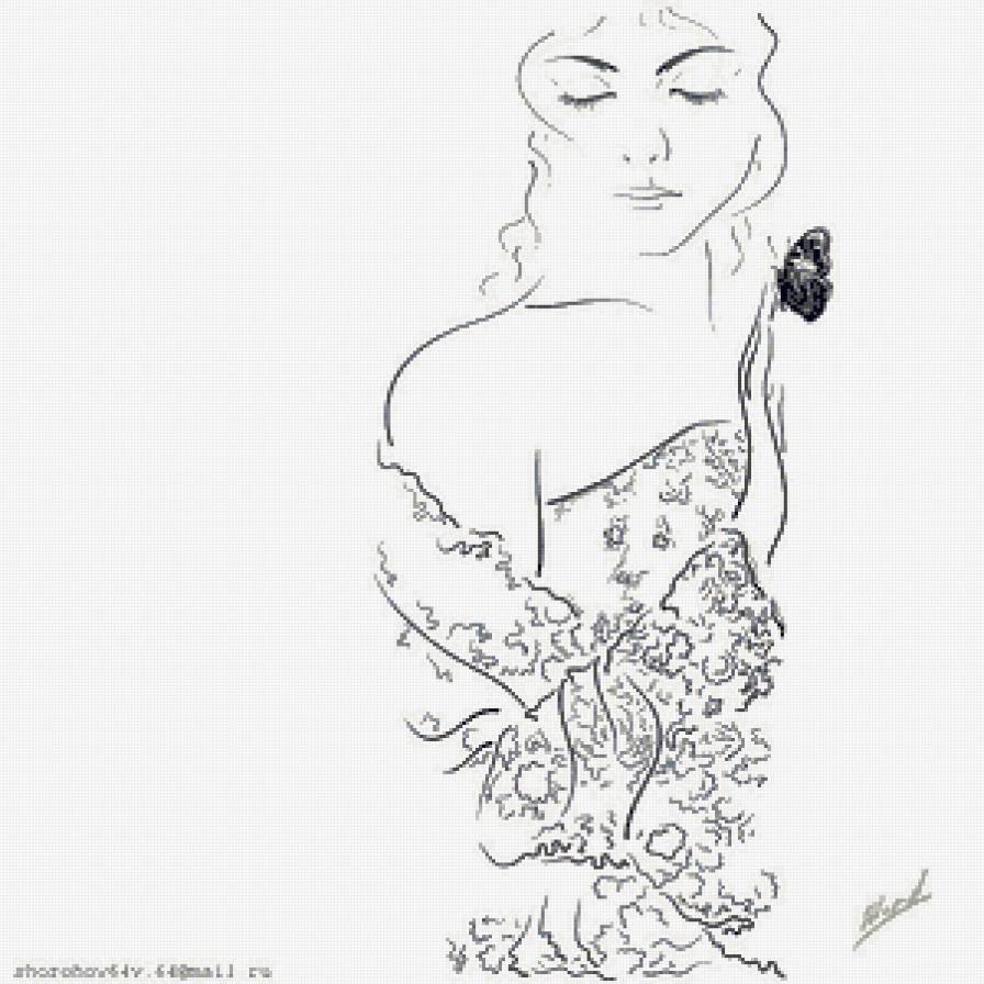 силуэт - монохром - предпросмотр