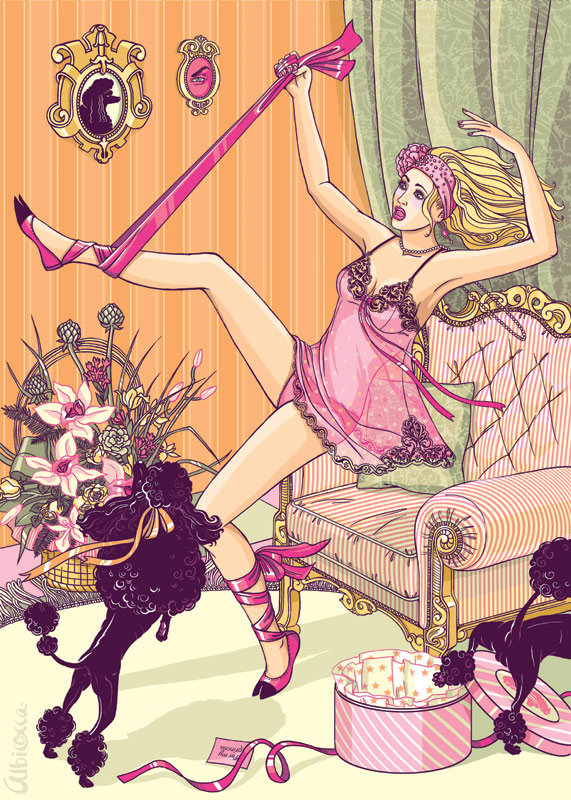 женский образ - девушки, люди, женщина, собаки, девушка, животные, гламур, портрет - оригинал