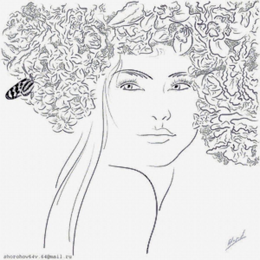 силуэт - монохром - предпросмотр