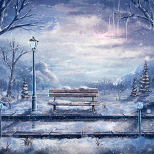 Схема вышивки «Зима»