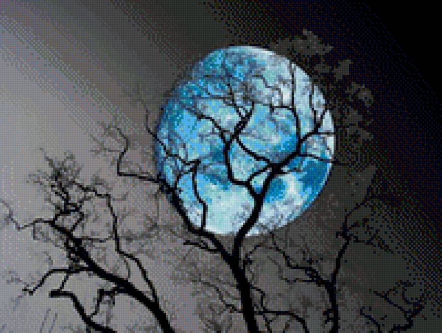 Голубая луна - природа - предпросмотр