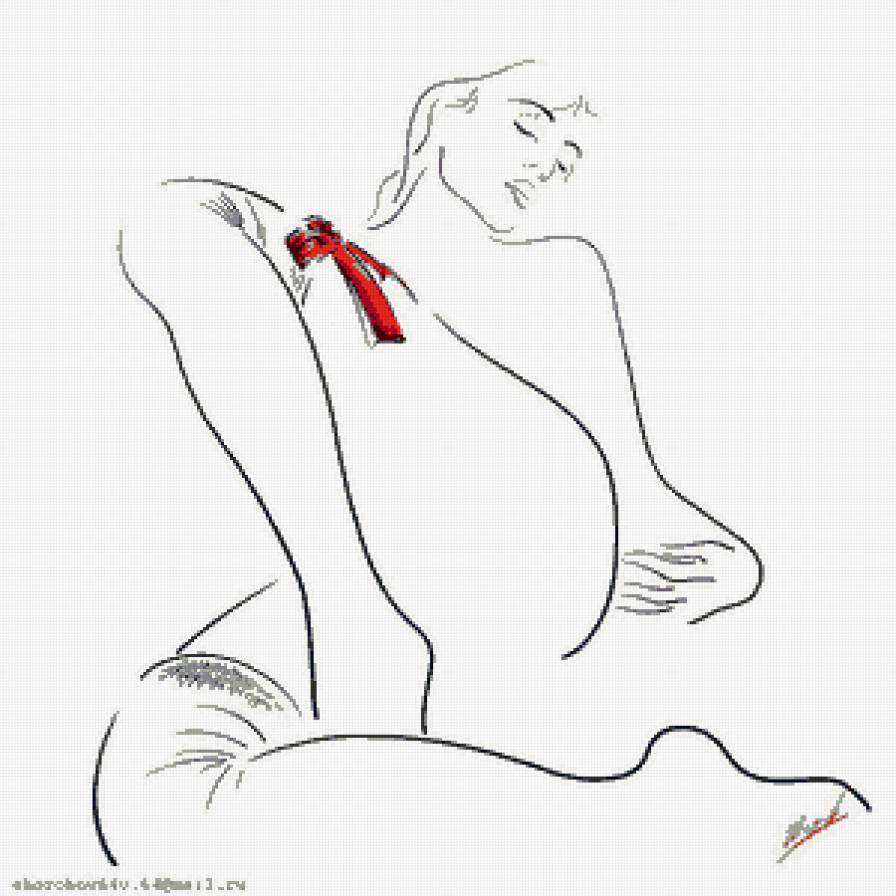 силуэт - монохром - предпросмотр