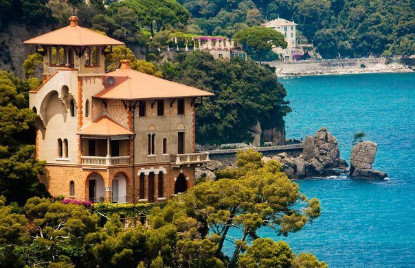 Итальянский домик - пейзаж, италия, море, дом - оригинал