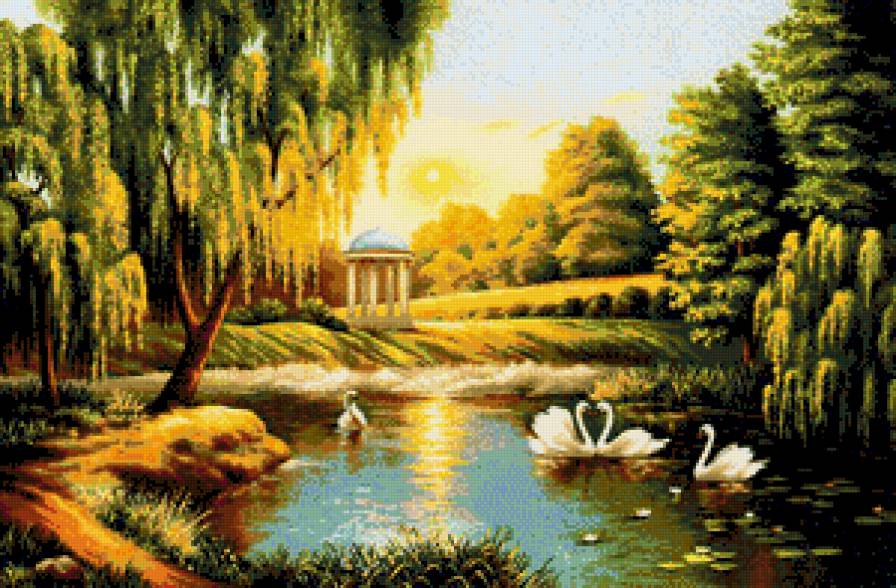 Лебединное озеро - красота природы - предпросмотр