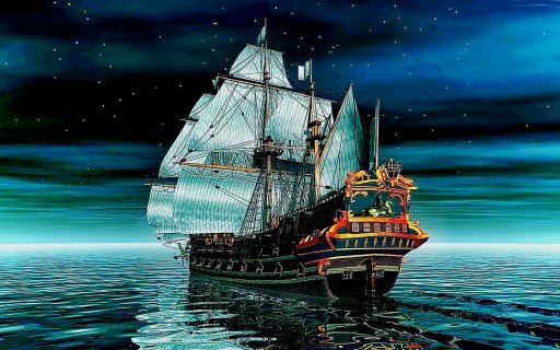 Парусник - море, красота, парусник, паруса, корабль - оригинал