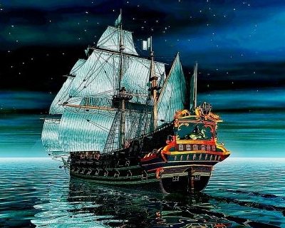 Парусник - красота, парусник, корабль, море, паруса - оригинал