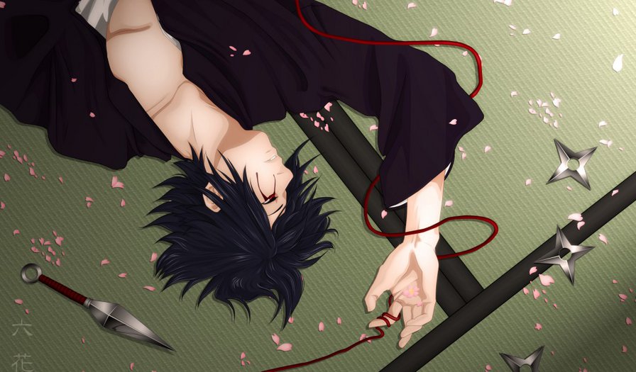 Саске - аниме, наруто - оригинал