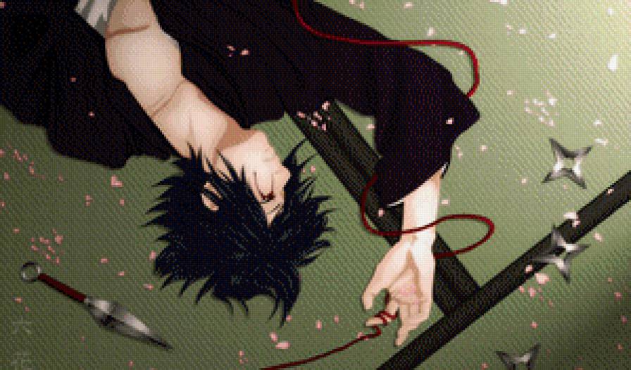 Саске - наруто, аниме - предпросмотр