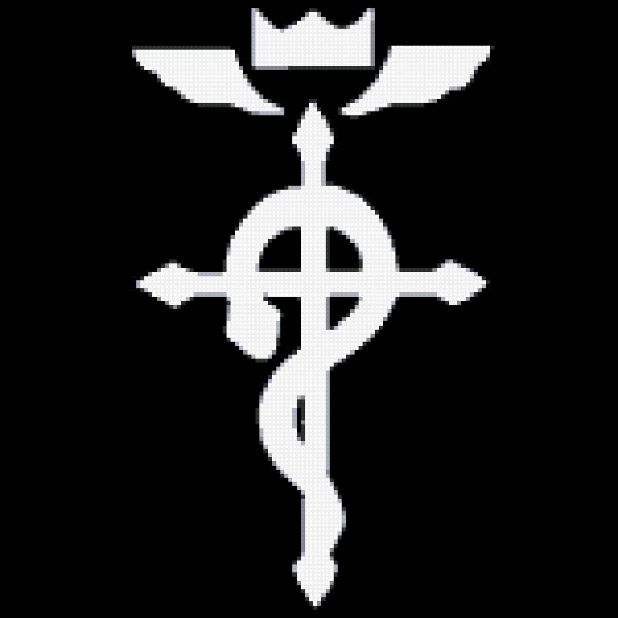 Стальной алхимик - эмблема (белая) - fullmetal alchemist, аниме - предпросмотр