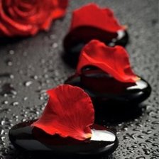 Схема вышивки «Спа камни и роза»