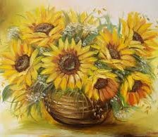 Схема вышивки «подсолнух»