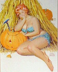 Хильда - ретро, пин ап, девушка, урожай, осень - оригинал
