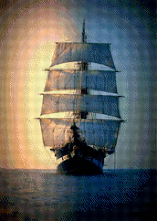 №797381 - картина, корабль, море - предпросмотр