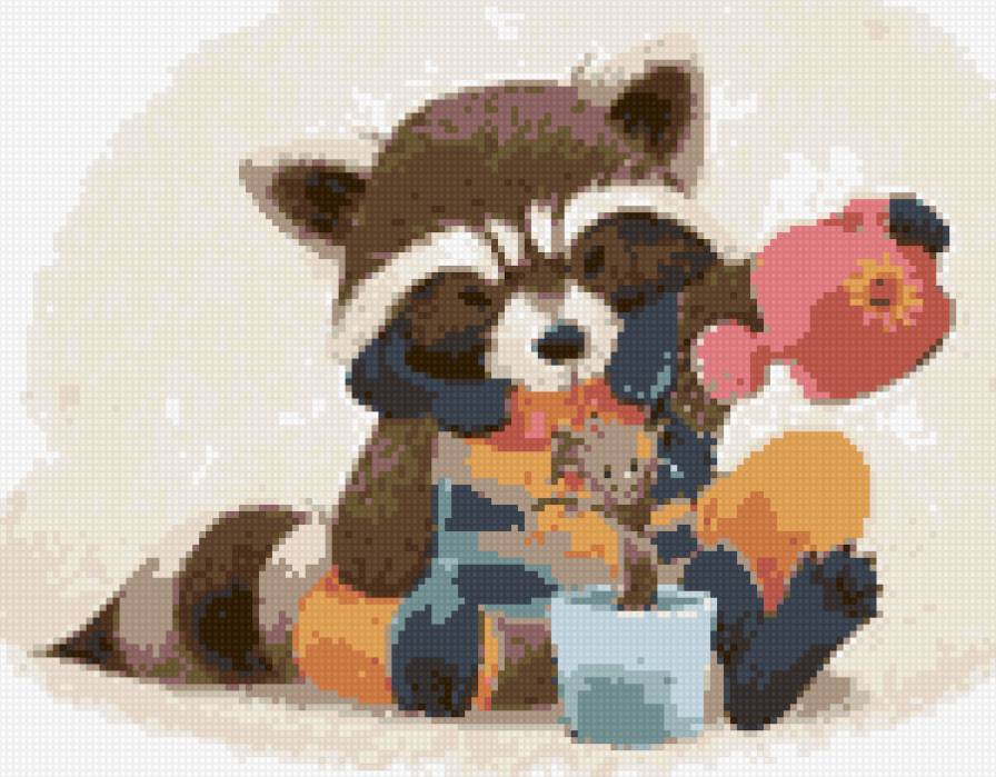 Ракета и Грут - грут, стражи галактики, дерево, енот, ракета - предпросмотр