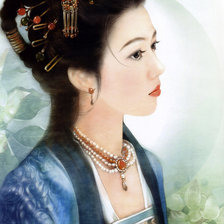 Оригинал схемы вышивки «Китайская красавица 2» (№797877)