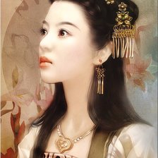 Оригинал схемы вышивки «Китайская красавица 4» (№797879)