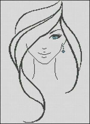 Девушка с сережкой - девушка - оригинал